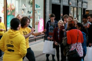 Maths Busking, Leeds City Centre (photo by Kevin Houston)