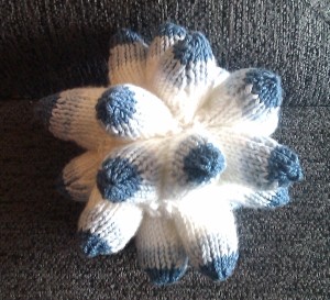 Knitted spiky icosahedron
