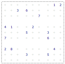 A minimal sudoku puzzle
