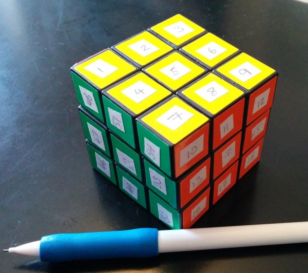 Stickered Rubik's Cube