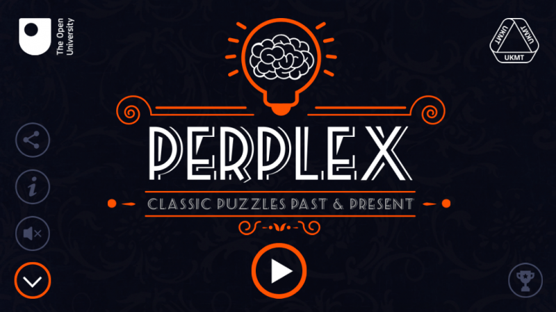 Perplex main title screen