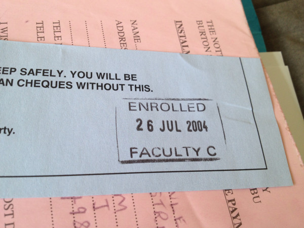 PhD enrolment confirmation