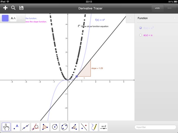 GeoGebra now available for tablets | The Aperiodical