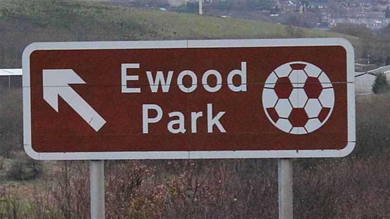 Ewood Park football ground sign