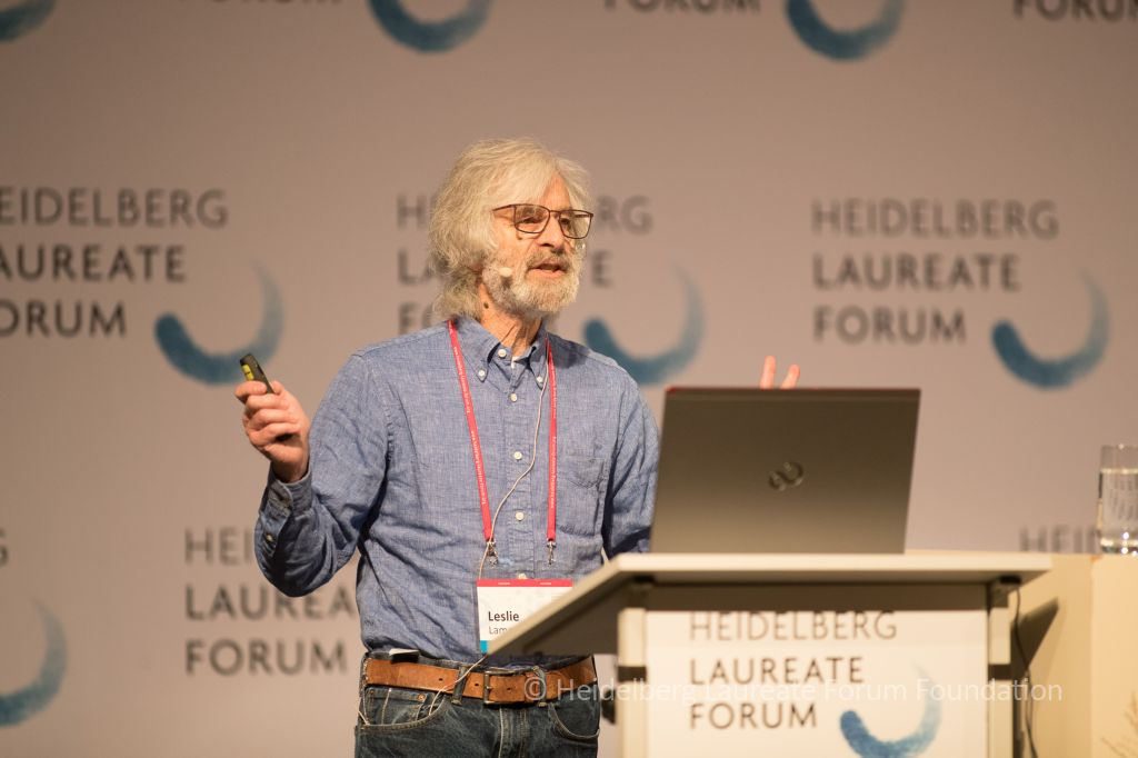 Leslie Lamport. Photo © Bernhard Kreutzer, Heidelberg Laureate Forum Foundation