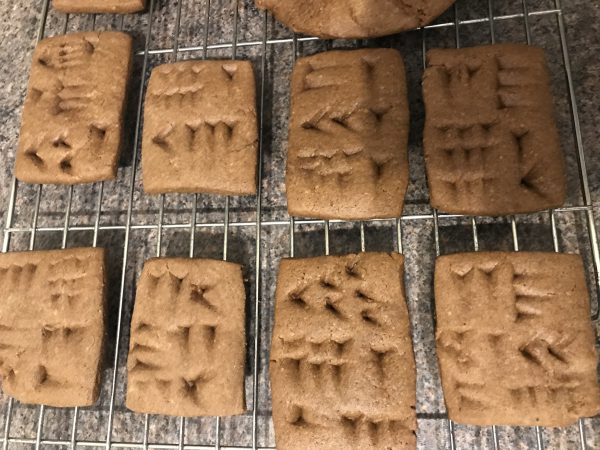 Babylonian cuneiform biscuits