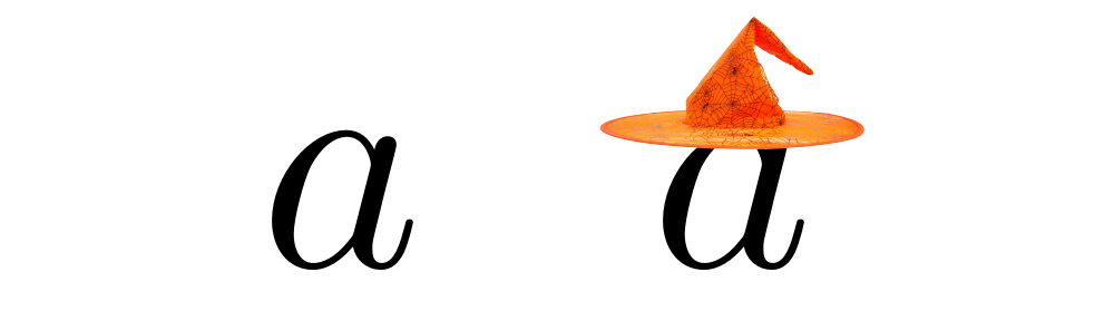 Really Wide Hat Symbol Tex Latex Stack Exchange