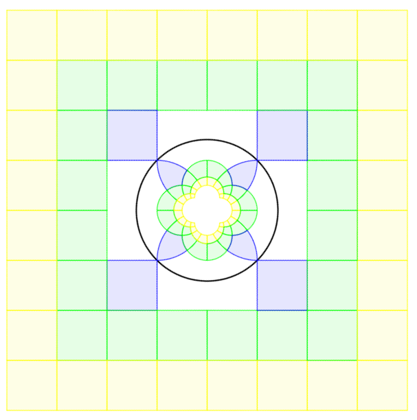 Reflections in Circle original design in Geogebra